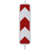 Plastic traffic panel type 40 | film RA1/A, lane divider | on both sides from buttom to top